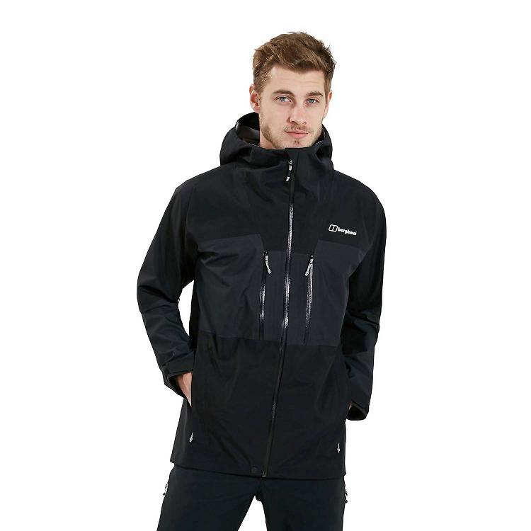 Pánska Nepremokavá Bunda Berghaus Gore Tex Ridgemaster 3L Čierne Slovensko 5342QWIJP